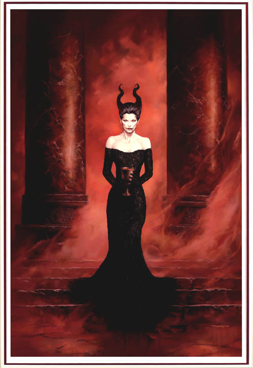 Black Lace: The Contessa 2 (Limited Edition Print) (Signed) by Simon Thorpe at The Illustration Art Gallery