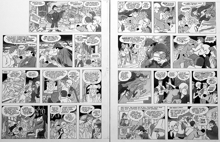 Scooby Doo: Shockless Sherlock (TWO pages) (Originals) by Scooby Doo (Titcombe) at The Illustration Art Gallery