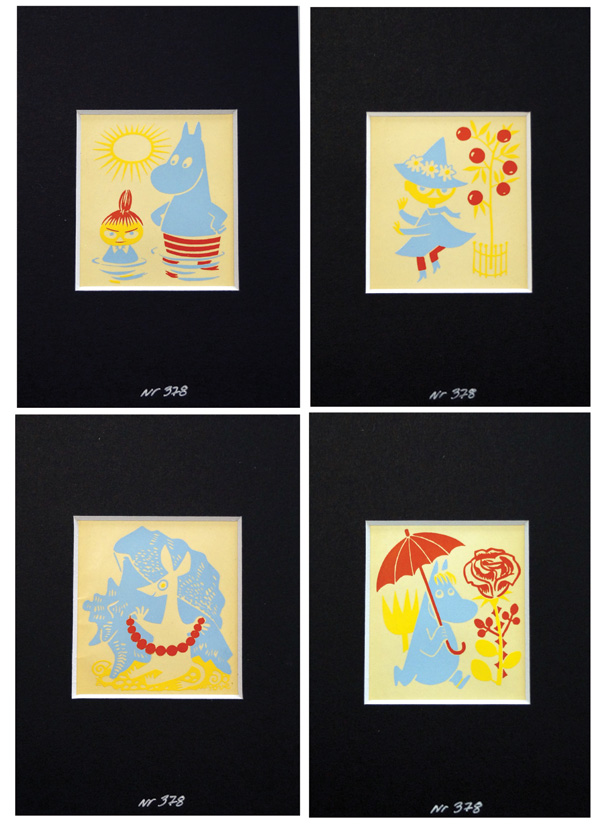Moomin FOUR PRINT Set (1956) (Limited Edition Prints) by Tove Jansson at The Illustration Art Gallery