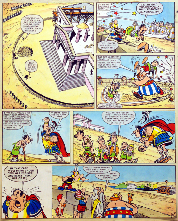 Asterix In the Days of Good Queen Cleo 36 (Print) by Albert Uderzo Art at The Illustration Art Gallery