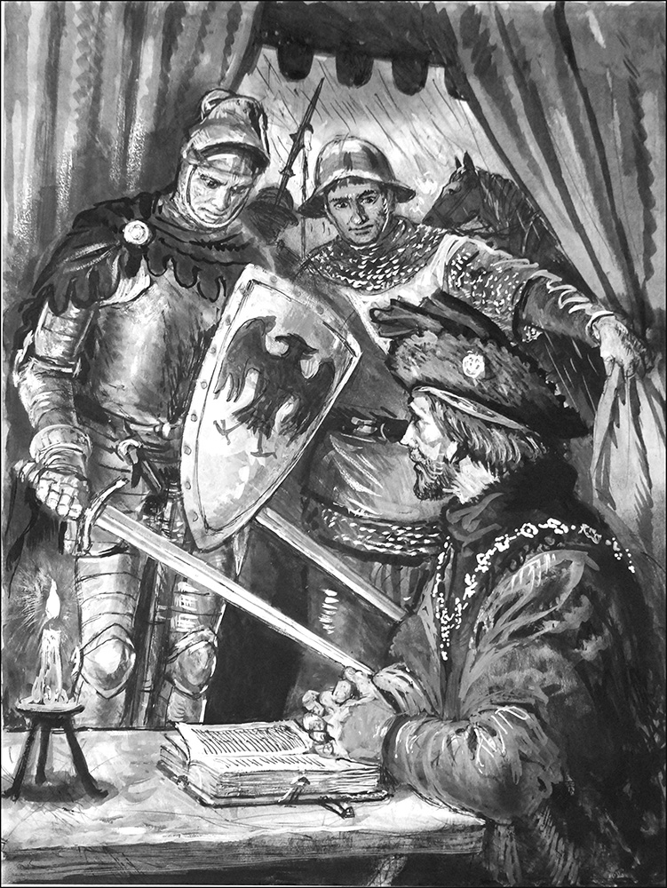 Henry VI - The Scholar King (Original) art by Clive Uptton at The Illustration Art Gallery