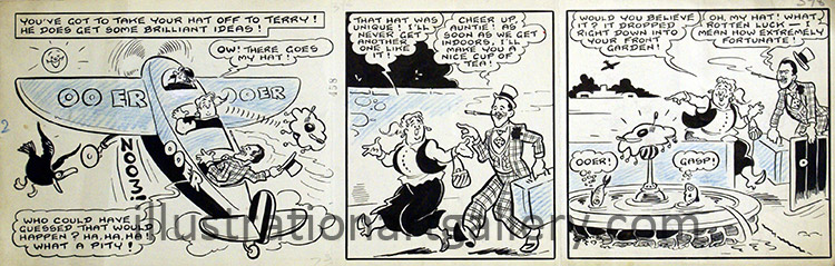 Terry Thomas Film Fun strip (Original)