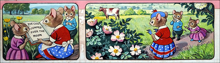 Katie's Mystery Cow (Original) by Harold Tamblyn-Watts Art at The Illustration Art Gallery