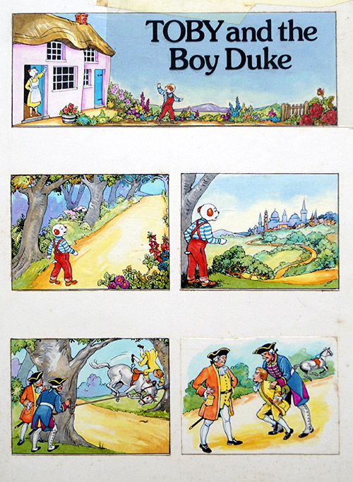 Toby and the Boy Duke (Original) by Doris White Art at The Illustration Art Gallery
