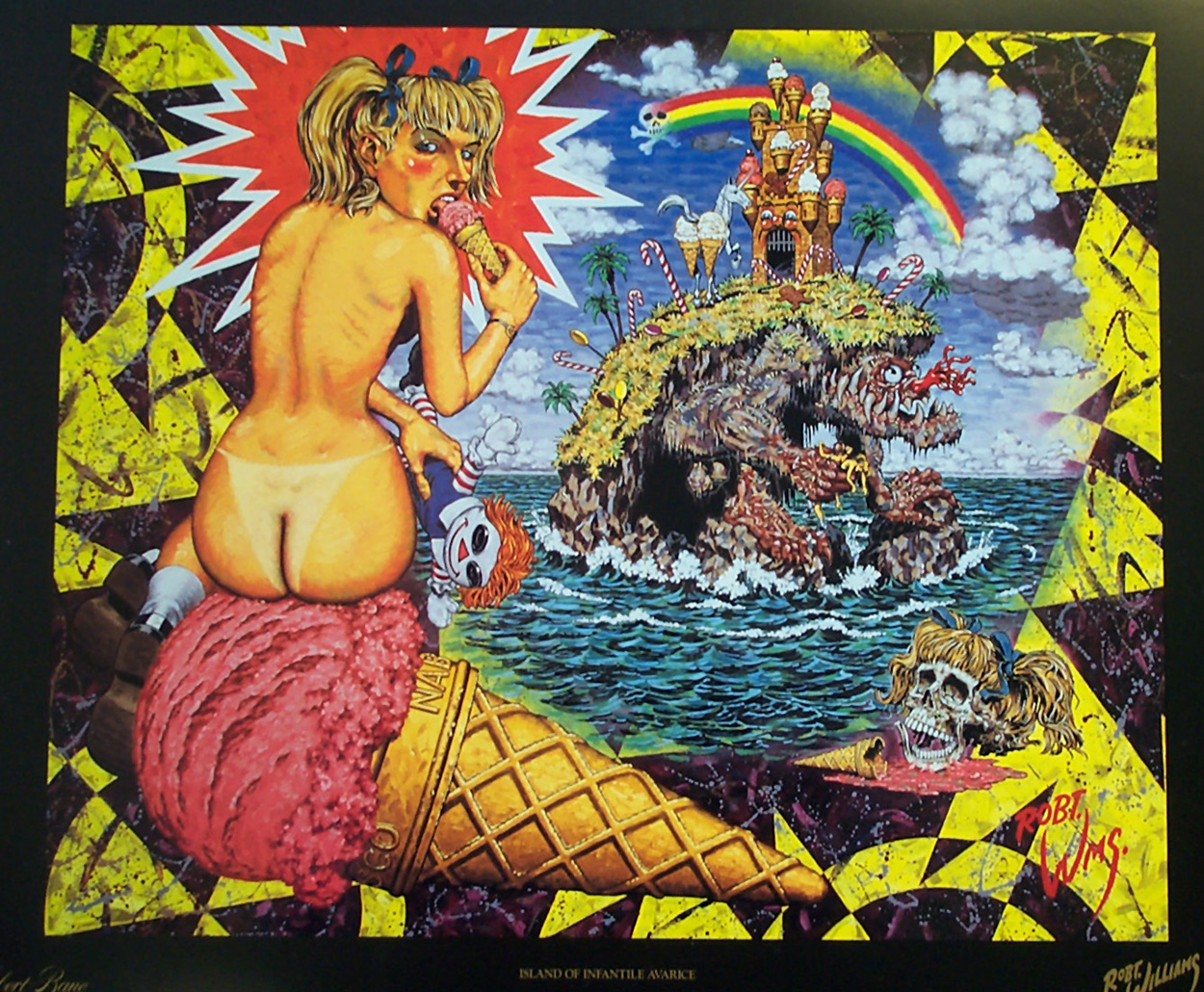 Island of Infantile Avarice (Limited Edition Print) art by Robert Williams Art at The Illustration Art Gallery