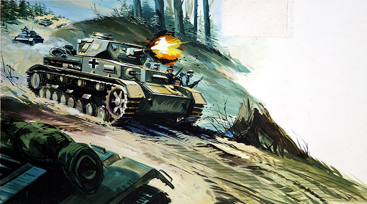 Battle of the Bulge (Original) by Gerry Wood at The Illustration Art Gallery