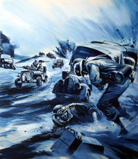 Desert Warfare - World War Two art by Gerry Wood