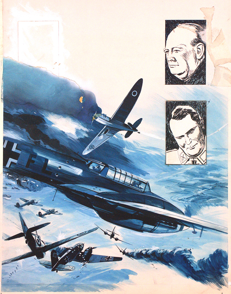 The World in Conflict: Terror from the Skies (Original) art by Gerry Wood at The Illustration Art Gallery
