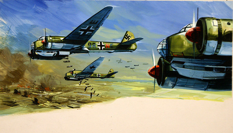 Holland 14th May 1940 (Original) by Gerry Wood at The Illustration Art Gallery
