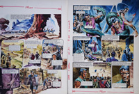 The Serpent of Death from 'War of The Zolts' (TWO pages) (Originals) (Signed)