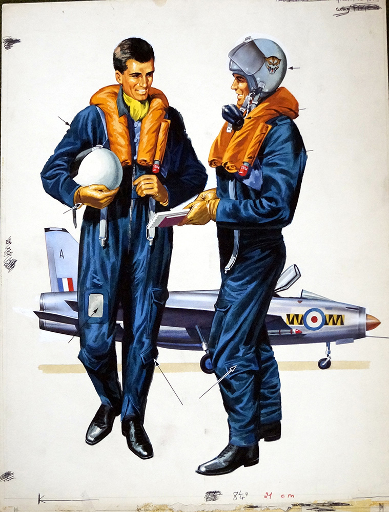 Jet Pilots (Original) art by Gerry Wood Art at The Illustration Art Gallery