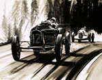 Racing at Nurburgring 1930s (Original)