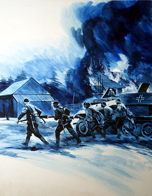 Night Raid - Operation Barbarossa (Original) by Gerry Wood at The Illustration Art Gallery