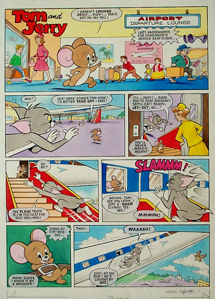 Tom & Jerry 2-page story (Original) (Signed)